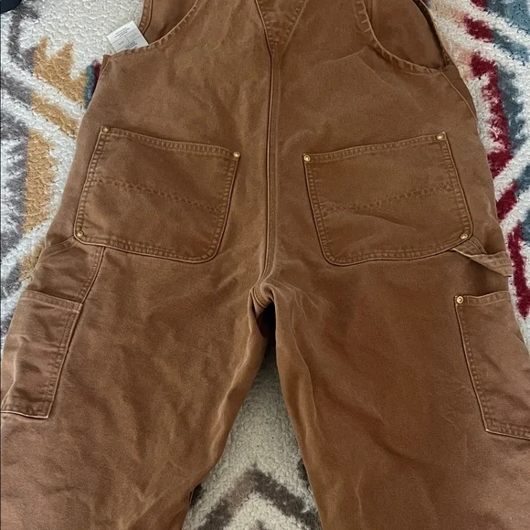 Carhartt Tan Overalls with Black Straps - Picture 5 of 5